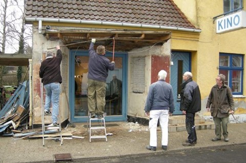 Facaden f�r et lift