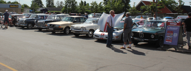 Det var muligt at go down memory lane for flere ldre borgere og f en snak med ejerne af de mange klassiske biler.