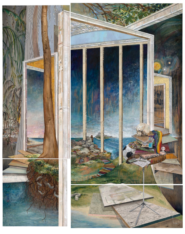 Et af de flotte malerier der kan ses i Kulturhuset p� s�ndag og helt til den 15. marts. 